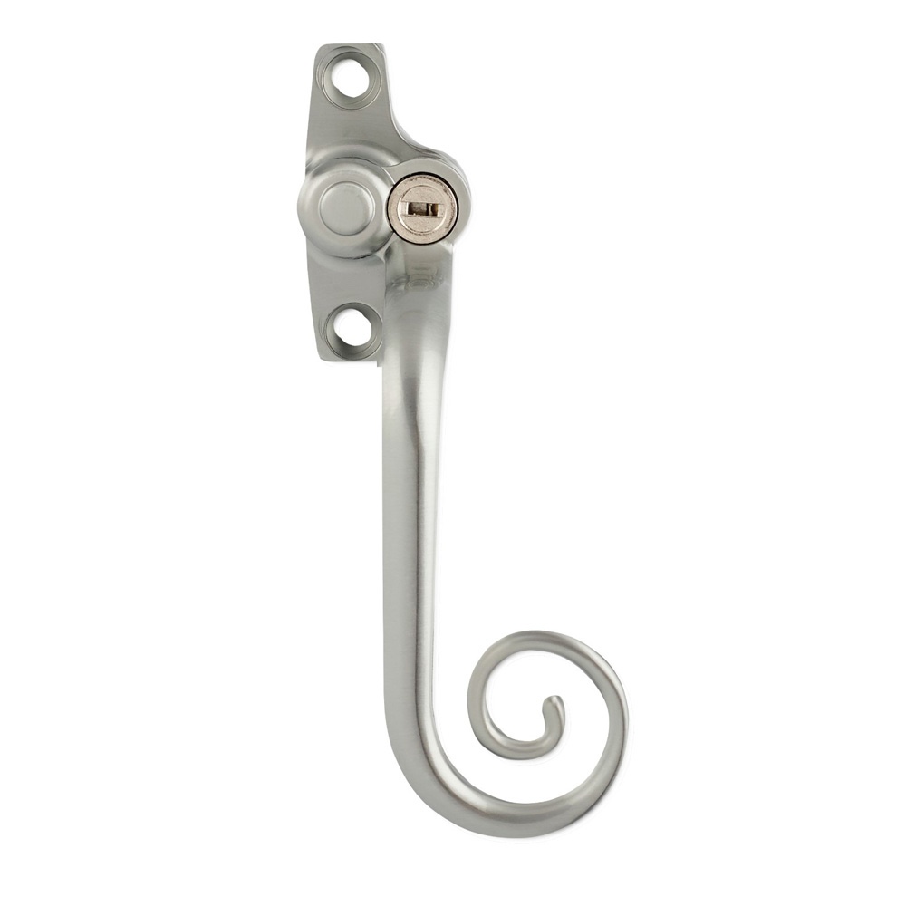 Timber Series Monkey Tail Espag Window Handle (Key Locking) - (Right Hand) - Hardex Graphite